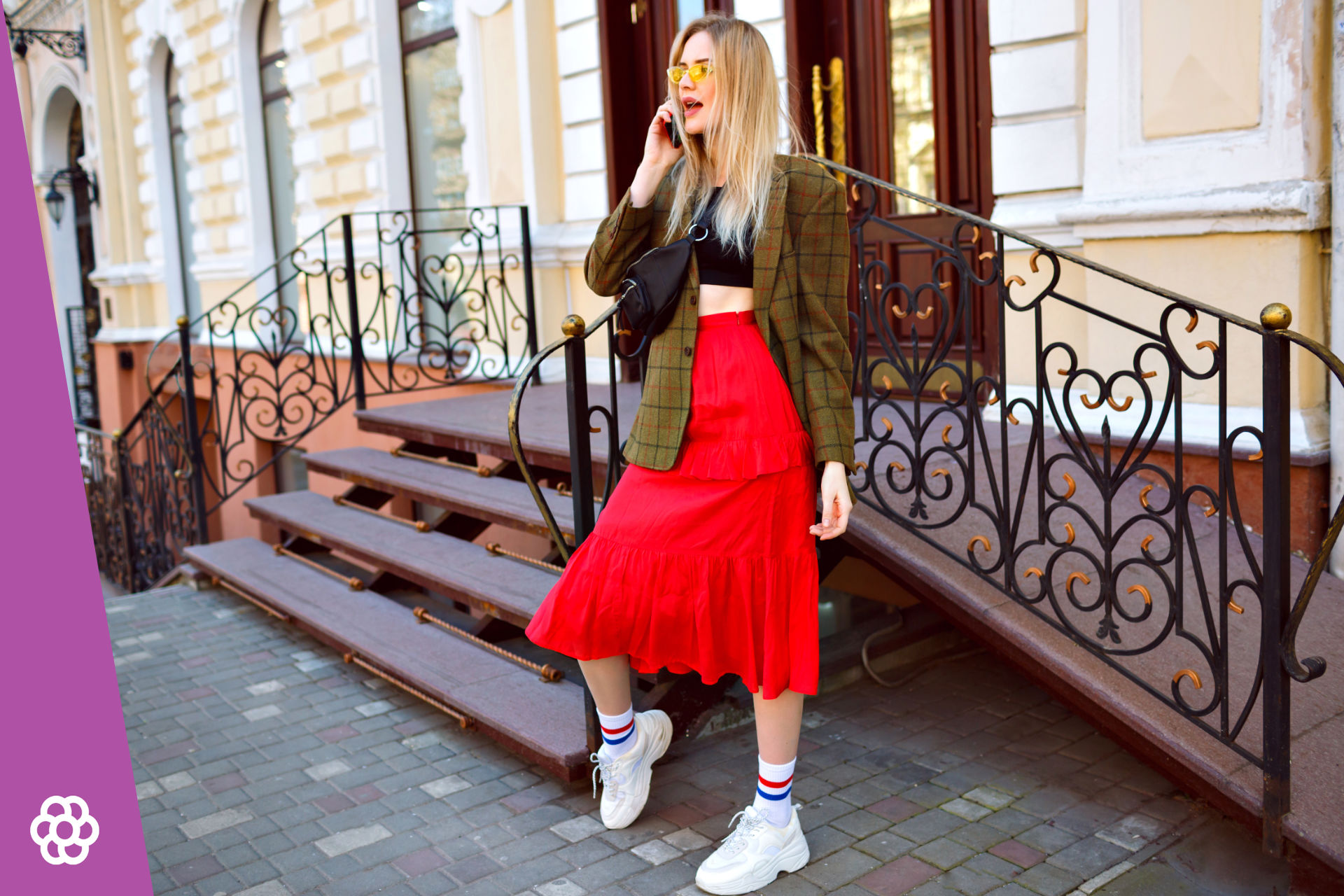 Jakie buty założyć do czerwonej spódnicy?